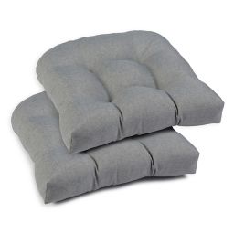 gray chair cushions with ties