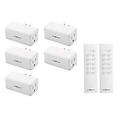 Link2Home 7-Piece Wireless Remote Control Outlet Light Switch Set