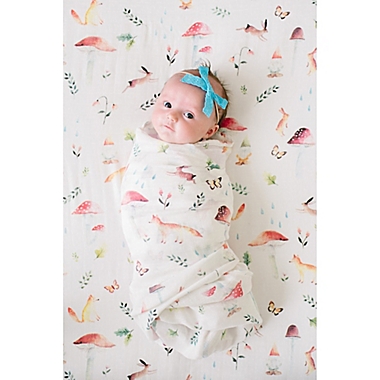 Loulou Lollipop Woodland Gnome Swaddle Blanket. View a larger version of this product image.