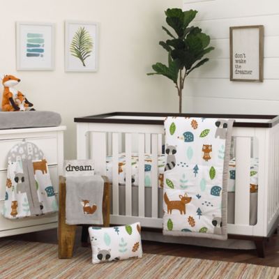 woodland mini crib bedding