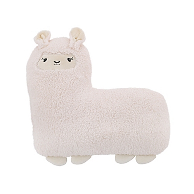 Little Love by NoJo&reg; Llama Sherpa Throw Pillow in Ivory. View a larger version of this product image.