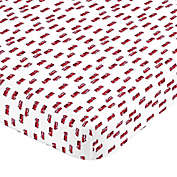 carter&#39;s&reg; Fire Truck Sateen Fitted Crib Sheet in Red/White