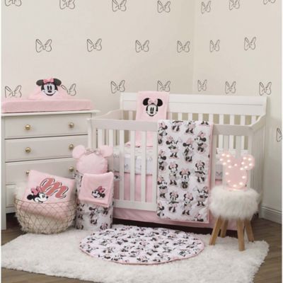 Disney&reg; Exploration Minnie Mouse 6-Piece Crib Bedding Set in Pink