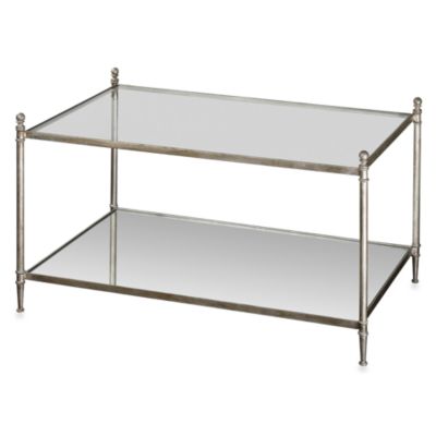 Uttermost Gannon Metal Mirrored Glass Coffee Table