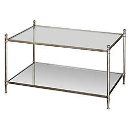 Uttermost Gannon Metal Mirrored Glass Coffee Table