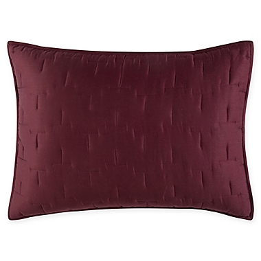 O&amp;O by Olivia &amp; Oliver&trade; Lofty Stitch Standard Pillow Sham in Burgundy. View a larger version of this product image.