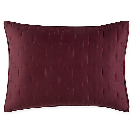 Alternate image 1 for O&O by Olivia & Oliver™ Lofty Stitch Standard Pillow Sham in Burgundy