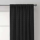 Alternate image 1 for Diamond 84-Inch Rod Pocket/Back Tab Window Curtain Panel in Charcoal (Single)