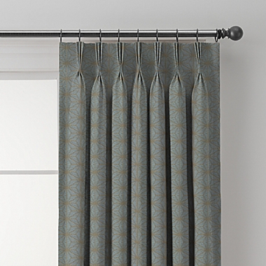 Cascade 63-Inch Pinch Pleat Window Curtain Panel in Sky (Single). View a larger version of this product image.