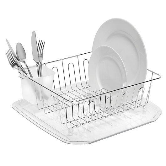 Plastic Dish Drainer Rack Large/Small Board Drying Tray Plates Holder Kitchen