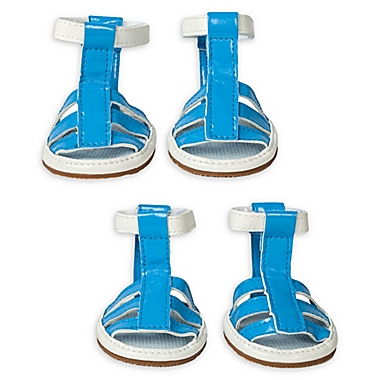 Pet Life&reg; Buckle Supportive Waterproof Dog Sandals (Set of 4). View a larger version of this product image.