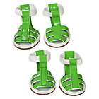 Alternate image 0 for Pet Life&reg; Buckle Supportive Medium Waterproof Dog Sandals in Neon Green (Set of 4)