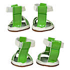 Alternate image 3 for Pet Life&reg; Buckle Supportive Medium Waterproof Dog Sandals in Neon Green (Set of 4)