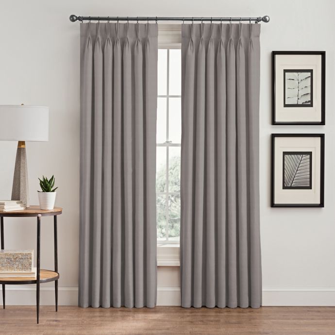 Vertical Pleat Pinch Pleat Room Darkening Window Curtain Panel