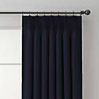 Alternate image 1 for Vertical Pleat 63-Inch Pinch Pleat Room-Darkening Window Curtain Panel in Navy (Single)