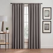 Vertical Pleat Rod Pocket/Back Tab Room-Darkening Window Curtain Panel (Single)