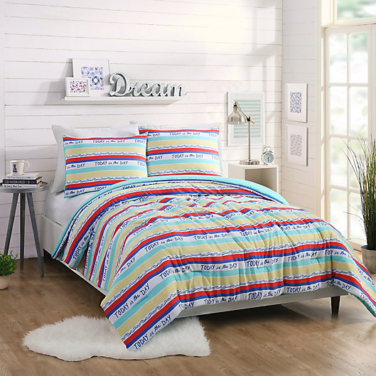 Alternate image 1 for Maker's Collective Today Stripe XL Twin Comforter Set