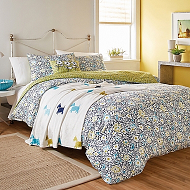 Helena Springfield Tess Reversible Twin XL Comforter Set in Aqua. View a larger version of this product image.