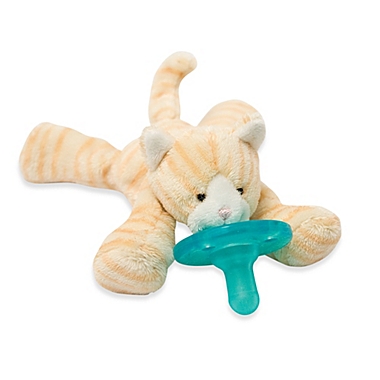 WubbaNub&trade; Size 0-6M Tabby Kitten Infant Pacifier in Cream. View a larger version of this product image.