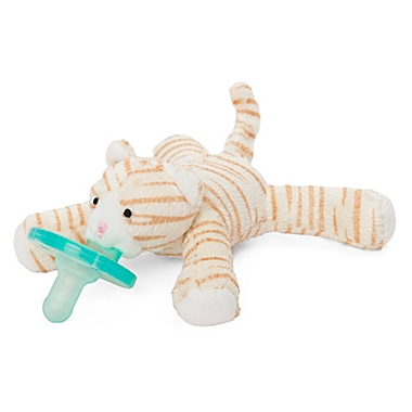 WubbaNub&trade; Size 0-6M Tabby Kitten Infant Pacifier in Cream. View a larger version of this product image.