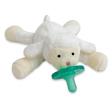 WubbaNub&trade; Size 0-6M Lil&#39; Lamb Infant Pacifier in White. View a larger version of this product image.