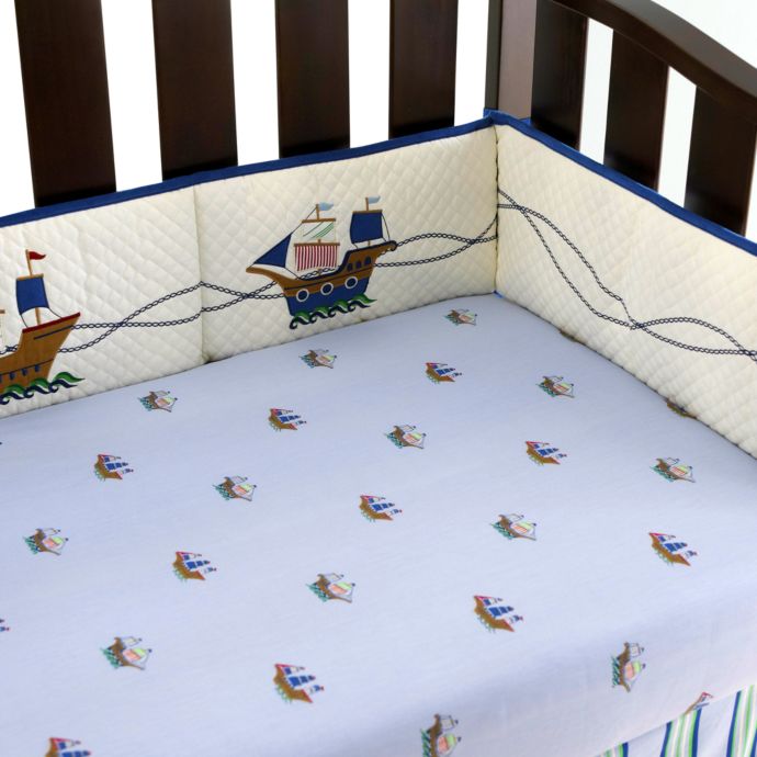 Pirate Adventures Crib Sheet In Blue Buybuy Baby