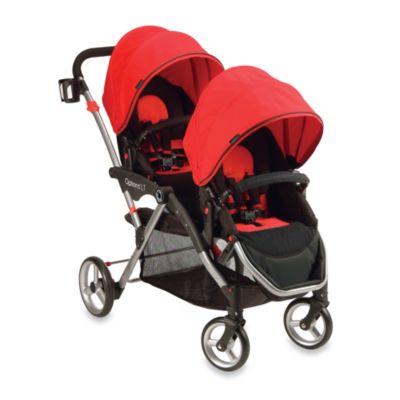 contours options tandem stroller red