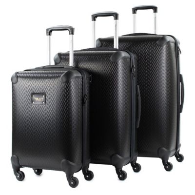 green travel luggage