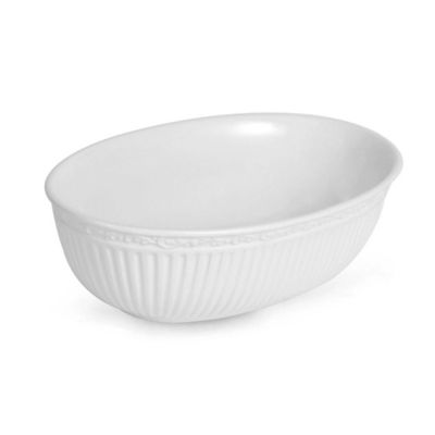 Mikasa Italian Countryside Oval Serving Bowl White