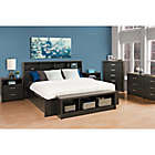 Alternate image 1 for Prepac&trade; District Tall 2-Drawer Nightstand in Washed Black