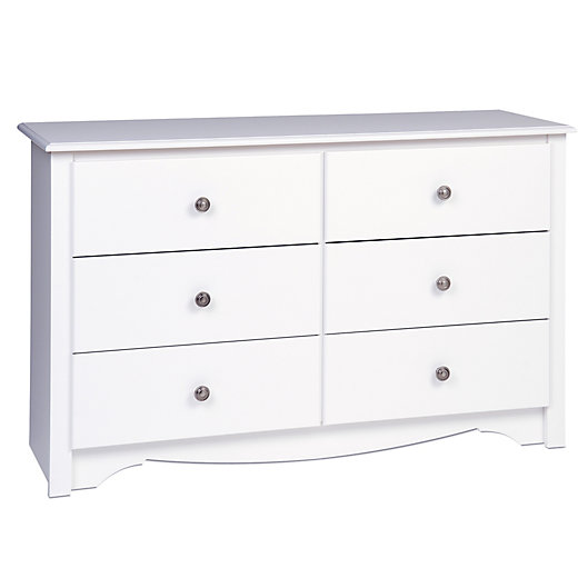 Alternate image 1 for Prepac Monterey Children's 6-Drawer Dresser in White
