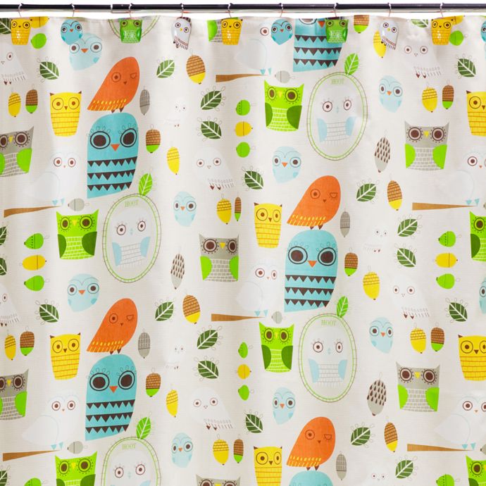 Creative Bath Give A Hoot Cotton Shower Curtain Bed Bath Beyond
