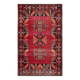 Jaipur Living Paloma 2&#39; x 3&#39; Indoor/Outdoor Accent Rug in Red/Black