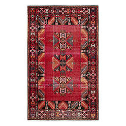 Jaipur Living Paloma 7&#39;6 x 9&#39;6 Indoor/Outdoor Area Rug in Red/Black
