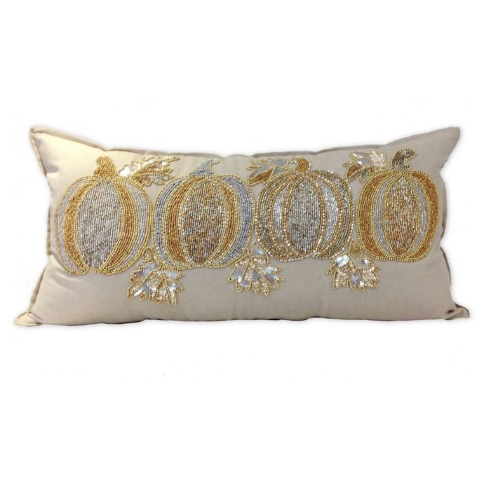 Embroidered Oblong Throw Pillow | Bed Bath & Beyond