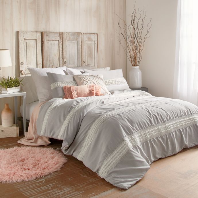 Peri Home Tufted Dot Stripe Comforter Set Bed Bath And Beyond Canada