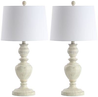 white washed table lamps