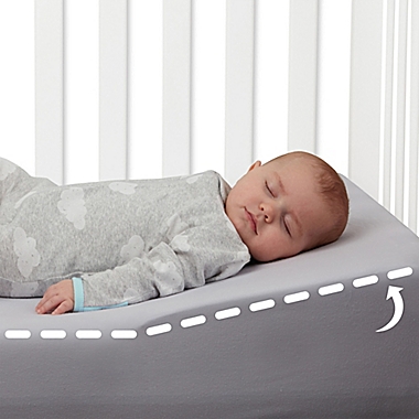 LA Baby&reg; Universal Crib Wedge in White. View a larger version of this product image.