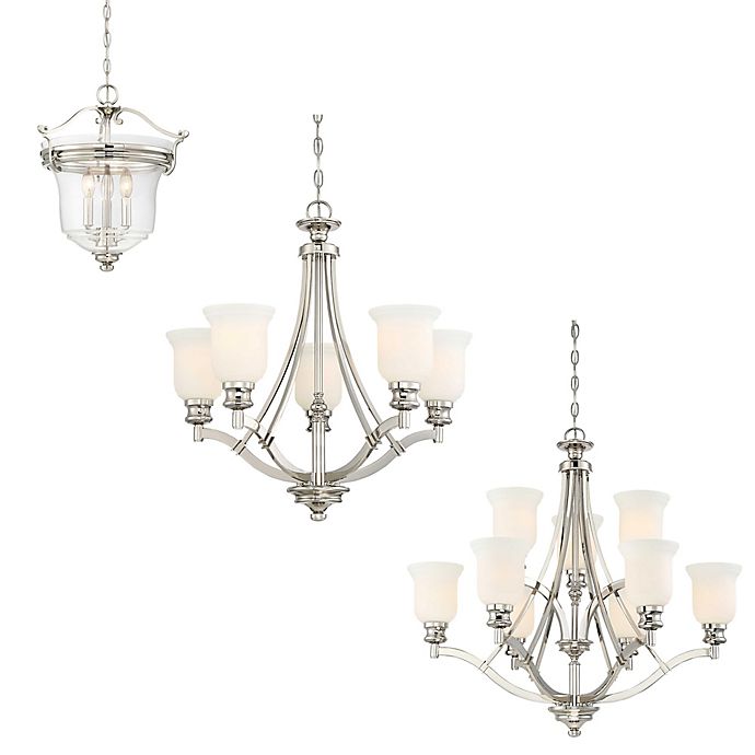 Alternate image 1 for Minka-Lavery Audrey's Point Lighting Collection in Polished Nickel