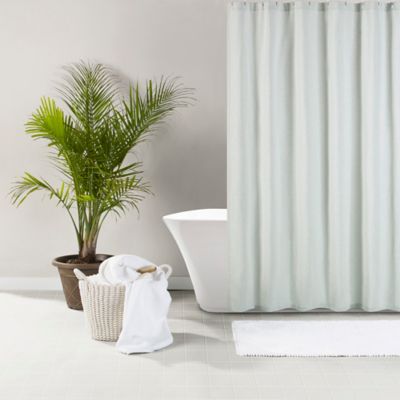 Laura Ashley Adelina White Shower, Shower Curtains 210cm Drop