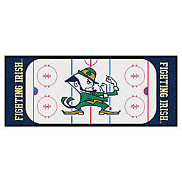 University of Notre Dame Leprachaun Logo Hockey Rink Carpeted Runner Mat