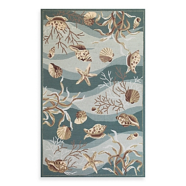 KAS Sonesta Seafoam Shells Rug. View a larger version of this product image.