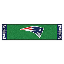 NFL New England Patriots 6-Foot Putting Green Mat with Ball Cup Back-Stop