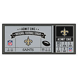 NFL New Orleans Saints Game Ticket Carpeted Runner Mat