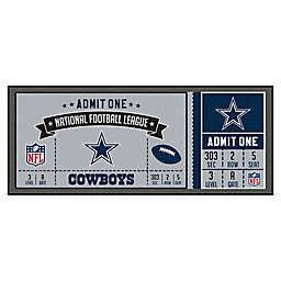 NFL Dallas Cowboys Game Ticket Carpeted Runner Mat