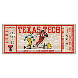 Texas Tech Game Ticket Carpeted Runner Mat