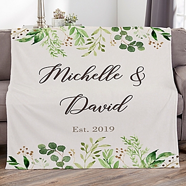 Laurels Of Love 60-Inch x 80-Inch Fleece Blanket. View a larger version of this product image.