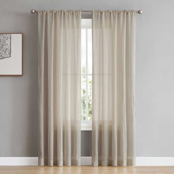 French Connection Rosa Rod Pocket Back Tab Window Curtain Panel