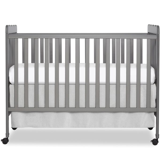 Dream On Me Carson Classic 3 In 1 Convertible Crib In Steel Grey