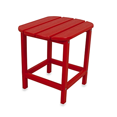POLYWOOD&reg; South Beach Side Table in Sunset Red. View a larger version of this product image.